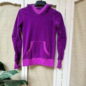 Ivivva Purple Fleece Hoodie Girls Size 12 Two Toned Purple Activewear Athleisure